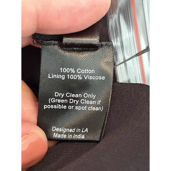 St. Roche Leith Lace Floral Embroidered Midi Dress Black Size 0 Puff Sleeves NWT - Picture 13 of 14